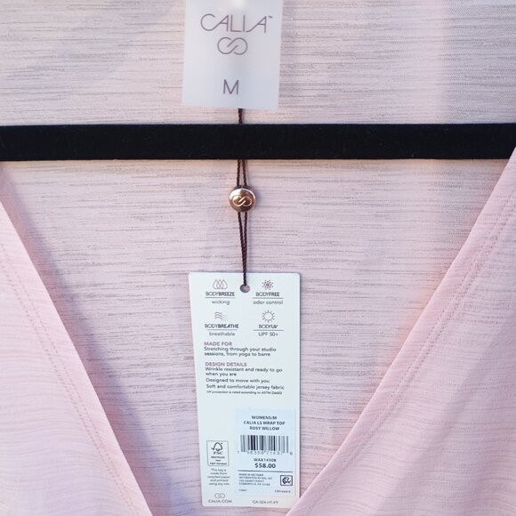 Calla Yoga Wrap Athleisure Top Sz. M NWT - Picture 2 of 2